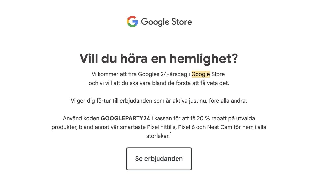 Google Pixel 6 Sverige